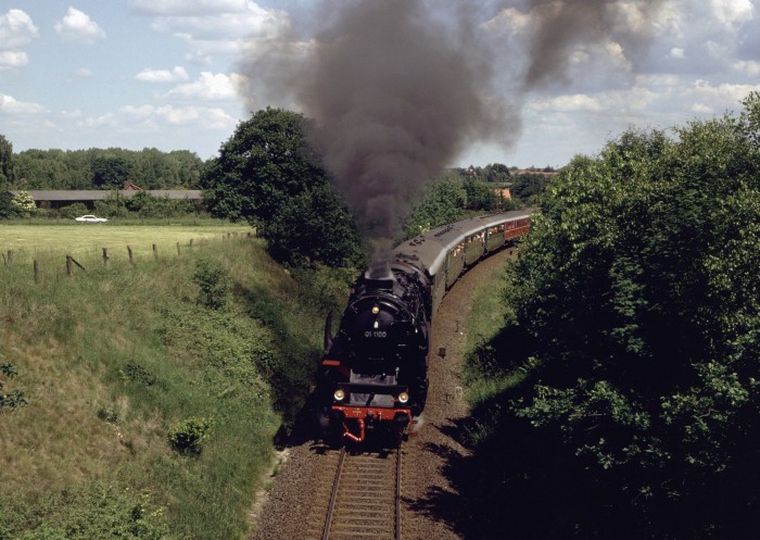 01 1100 Richtung Hannover, Ausfahrt Soltau, 17.06.1988