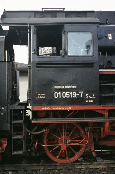 01 0519 vor D 504 in Saalfeld, 12.10.1976