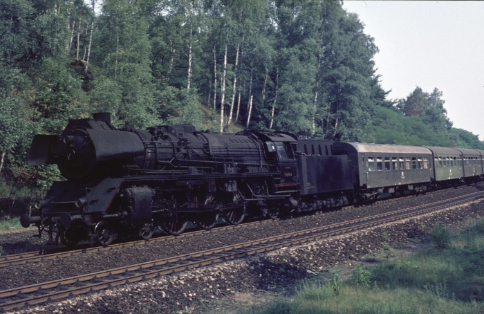 03 2156 Überführungszug in der Dresdener Heide, 16.07.1976