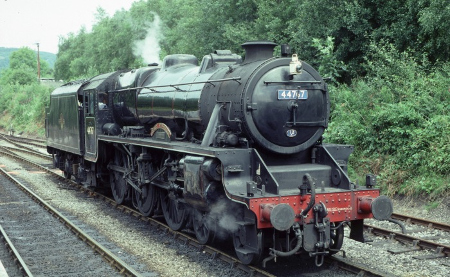 Black Five 44767 auf der NYMR in Grosmont im August 2000