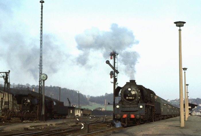 35 1106  P 15772 ->Riesa Abfahrt in Nossen, 16:05h am 09.03.1977