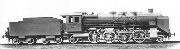 Werkfoto der 39 230 bei der MBG Karlsruhe 1924