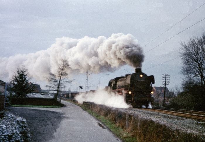 unbekannte 042 an der Einfahrt von Rheine, am 17.03.1975