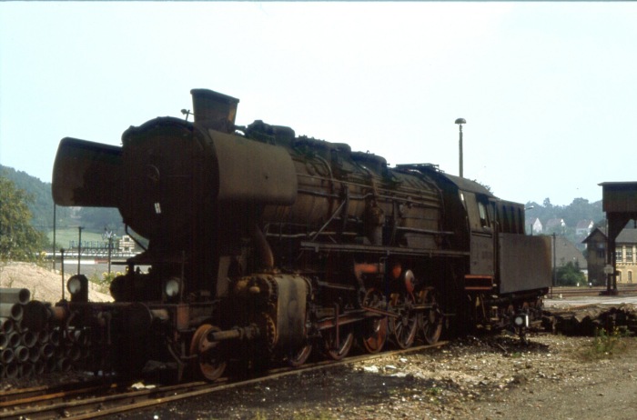 50 1432 im Bahnhofsbereich von Nossen, fotografiert im Juni 1979