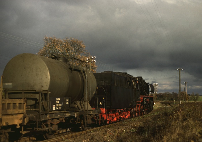50 3638 mit Gz Durchfahrt Neu Rohlsdorf, 07.11.1981