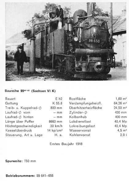 Kurzbeschreibung der Baureihe 99.64-65 - sächs. VIK (originale Loks) - Teil 1