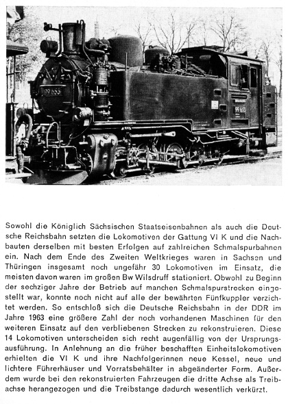 Kurzbeschreibung der Baureihe 99.64-71 - sächs. VIK, Reko-Loks DR - Teil 2