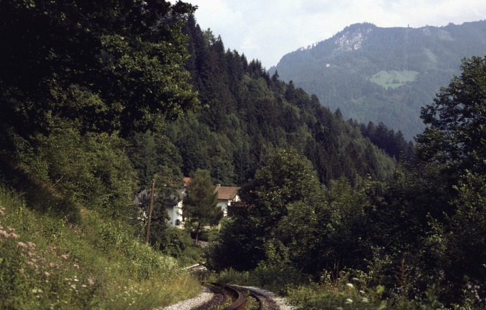 Zahnstangen-Abschnitt hinter Hp Burgeck