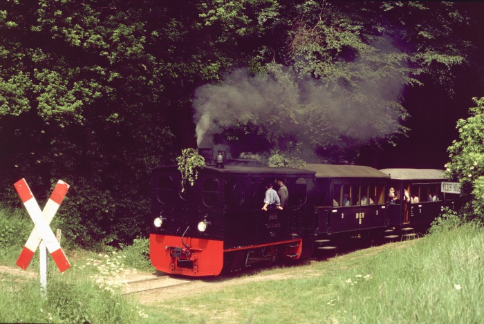 Lok PLETTENBERG vorm P 481 Halt am Hp Vilser Holz, um 12:20h am Pfingstsonntag, den 30.05.2004