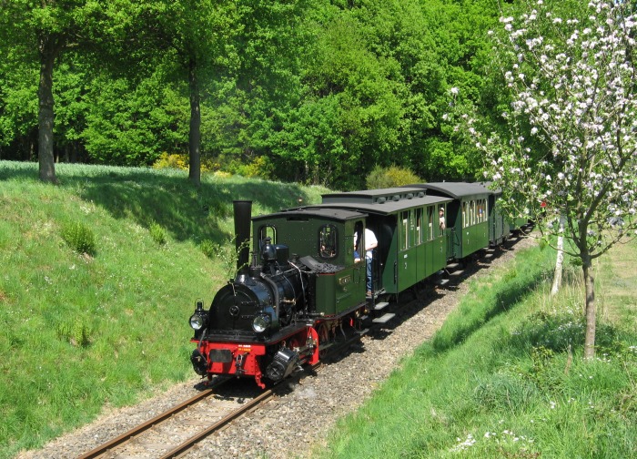 FRANZBURG mit Zug 441 Abfahrt Hp Vilser Holz, um 12:35h am 11.05.2008