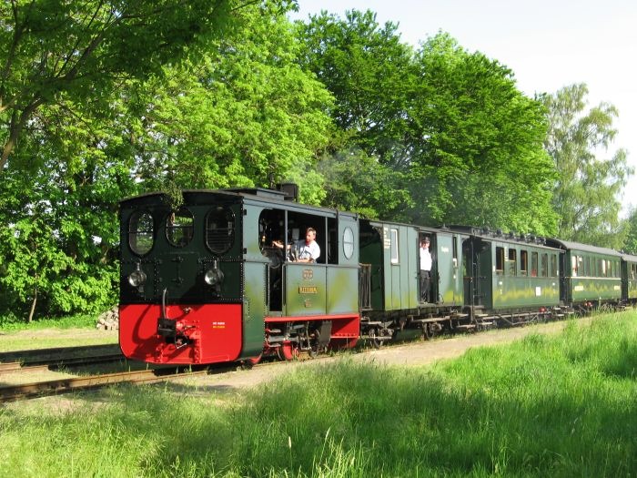 PLETTENBERG mit Zug 110 einfahrend in Heiligenberg, um 17:15h am 12.05.2008