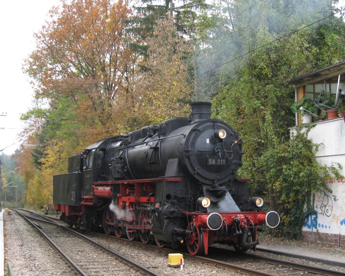 58 311 Umsetzen im Bahnhof Reichenbach (der AVG), 27.10.2007