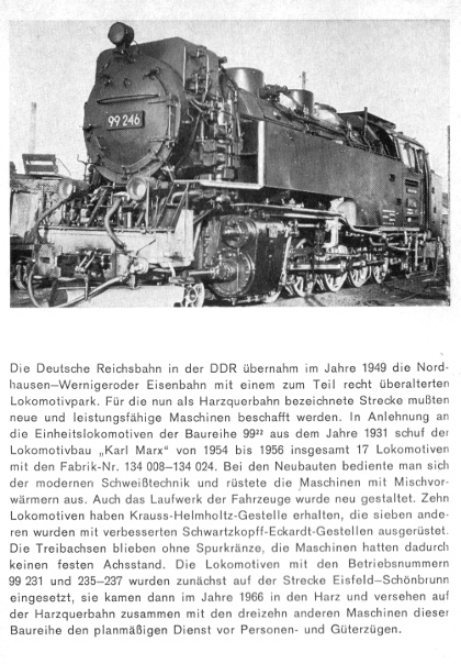 Kurzbeschreibung der DR-Neubau-Lokomotiven Baureihe 99.23 - Teil 2