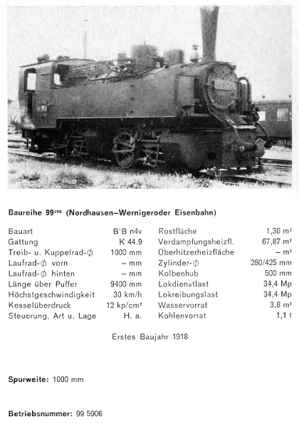 Kurzbeschreibung der Lokomotive 99 5906 - Teil 1