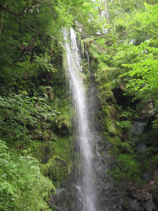 Mallyan Spout-Wasserfall bei Goathland, aber tief unten im Beck-Tal
