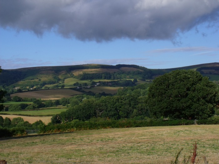 Blick auf die Quantock Hills um 17:52h am 04.08.2016