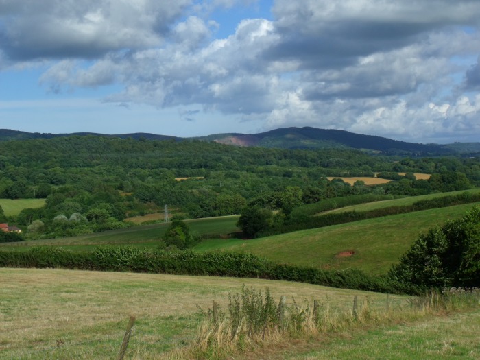 Blick auf die Quantock Hills um 17:52h am 04.08.2016