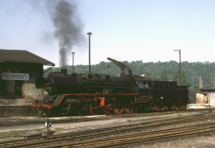 50 3673 beim Umsetzen am Bw Nossen, am 19.08.1978