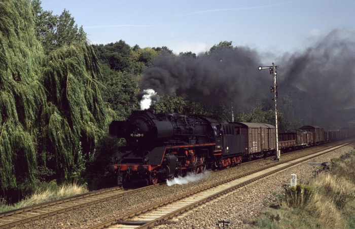 50 3529 mit Ng 61348 bei Miltitz-Roitzschen, am 03.09.1982 50 3529 mit Ng 61348 bei Miltitz-Roitzschen, am 03.09.1982