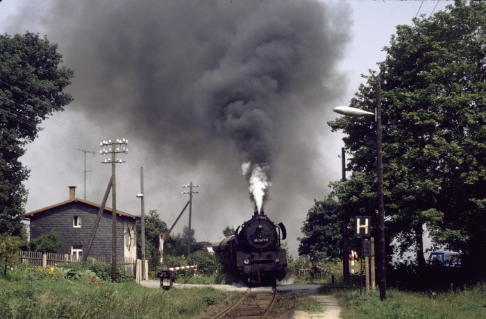 50 3671 schwerer Ng 66333 vor Ellefeld, 26.08.1983 50 3671 schwerer Ng 66333 vor Ellefeld, 26.08.1983