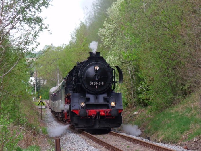 50 3648 EAB-Zug Nr.62279 Ausfahrt Walthersdorf, um 15:25h am 28.04.2018 50 3648 EAB-Zug Nr.62279 Ausfahrt Walthersdorf, um 15:25h am 28.04.2018