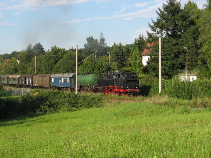 64V419VTv mit Sonderzug DPE 92177 Ausfahrt Oppenweiler, am 19.08.2007