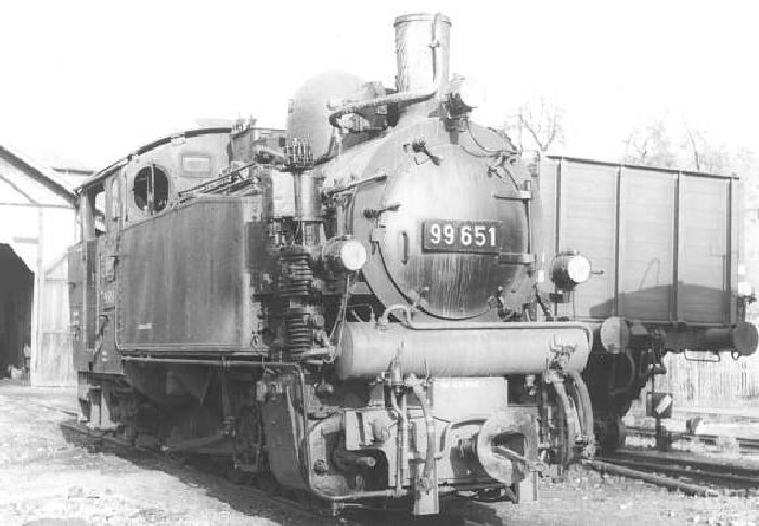99 651 in Ochsenhausen (um 1960)