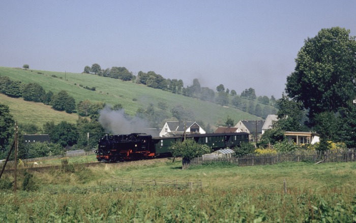 99 1785 mit P 23571 hinter Cranzahl, am 08.09.1989