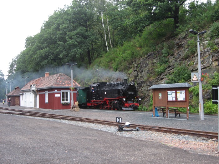 99 1746 mit P 5150 einfahrend in Seifersdorf, am 18.07.2009