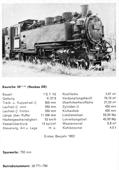 Kurzbeschreibung der Baureihe 99.77 - Teil 1 Kurzbeschreibung der Baureihe 99.77 - Teil 1