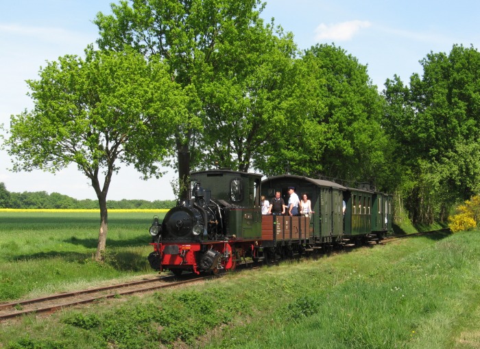 FRANZBURG mit Zug 805 vor Heiligenberg, um 12:45h am 12.05.2008